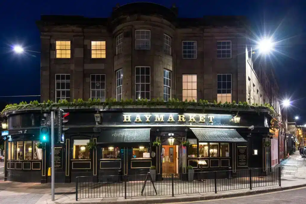 Haymarket Edinburgh, gutes Viertel für günstige Hotels und öffentliche Verkehrsmittel