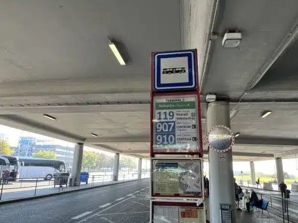 Bushaltestelle Prag Terminal