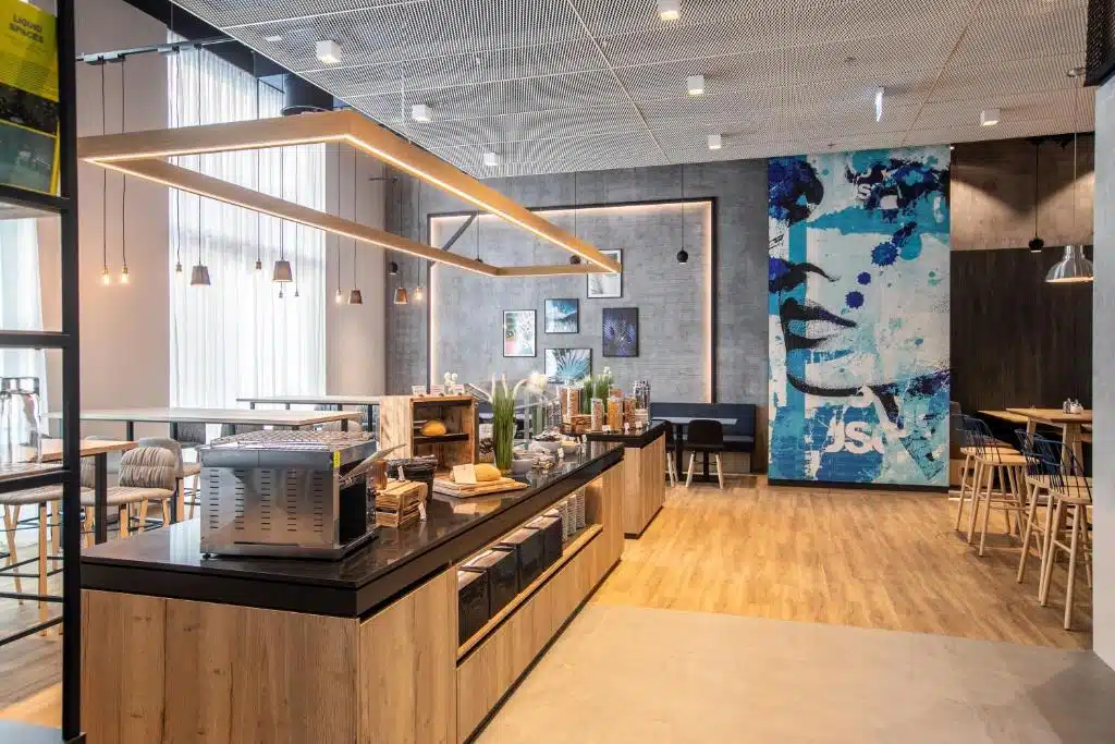 Frühstücksbereich H2 hotel Budapest