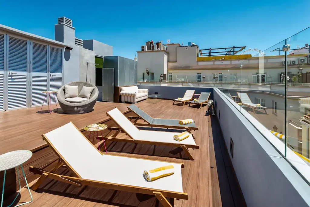 Mariposa Hotel Malaga deck