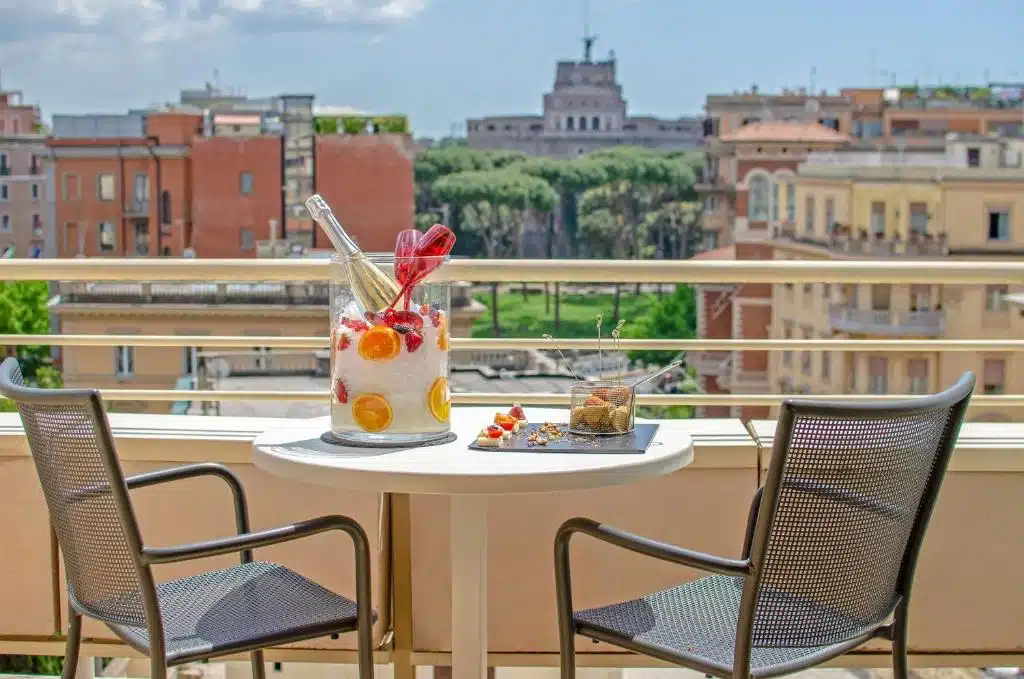 NH Collection Roma Giustiniano Sicht aus Castel Sant Angelo