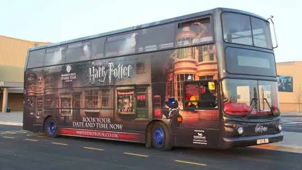 harry potter studios bus