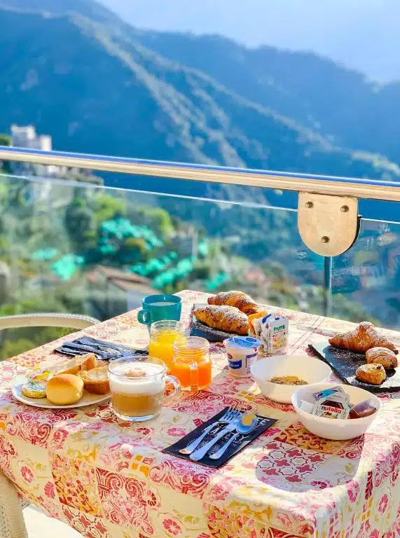 Hotel Bonadies Frühstück mit Aussicht