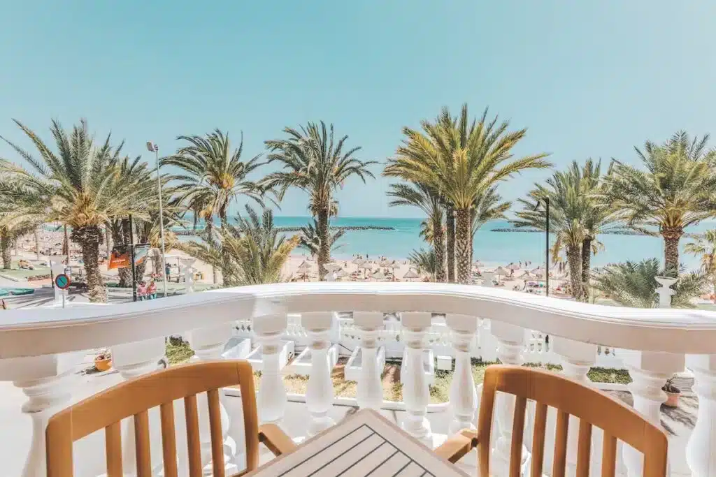 Cleopatra Palace Hotel Sicht