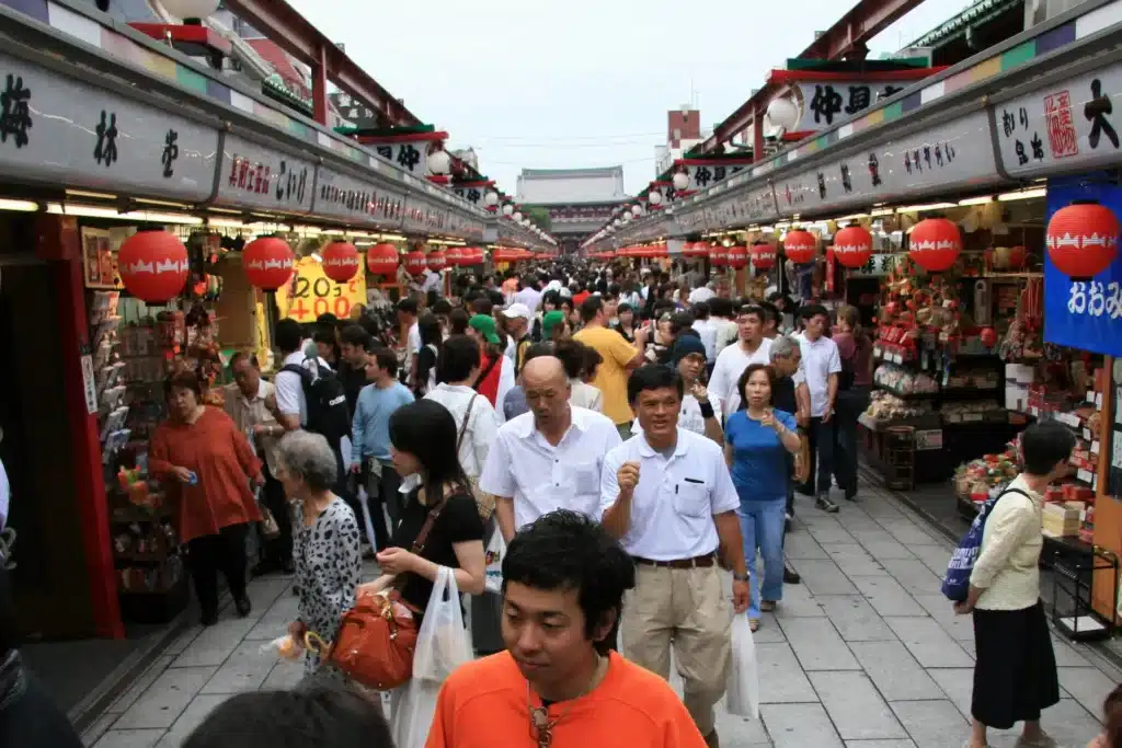 Nakamise-dori-Straße in Asakusa