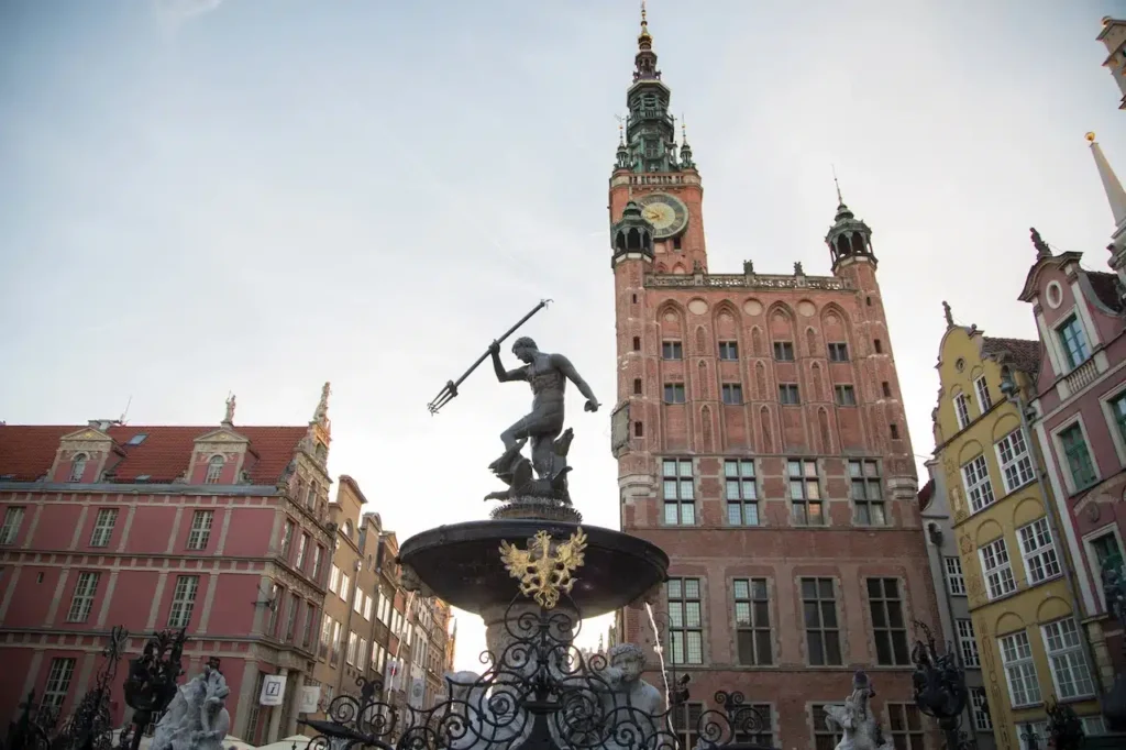 das ikonische Rathaus in Danzig