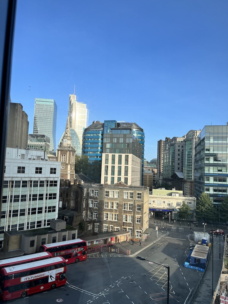Ausblick aus dem Hotelzimmer