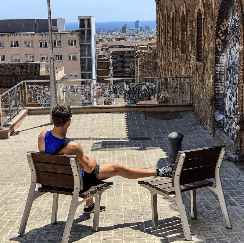 Aussicht auf Barcelona vom Park Güell