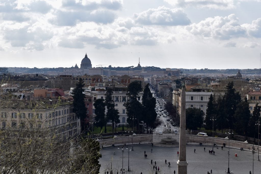 Aussicht vom Pincio über Rom