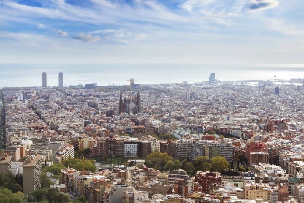 Panoramablick über Barcelona