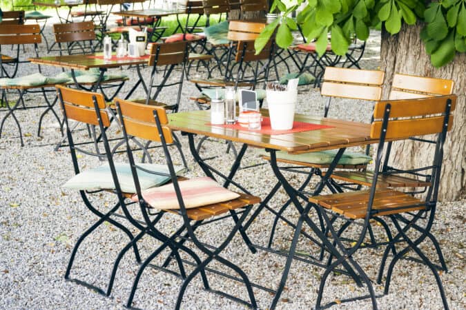 Biergarten in München