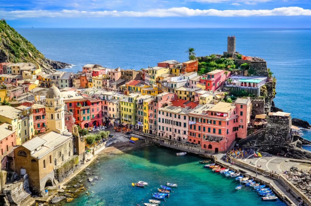 Cinque Terre an der italienischen Küste