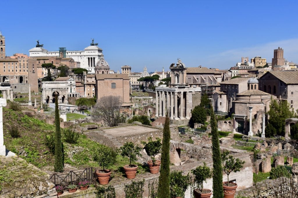 Ruinen im Forum Romanum in Rom