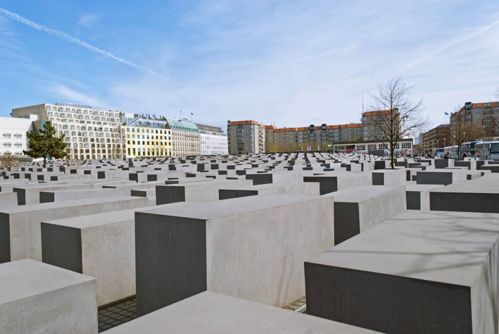 Holocaust-Mahnmal Berlin Stelen des Denkmals für die ermordeten Juden Europas