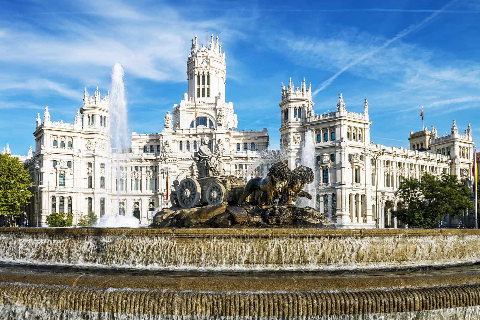 Stadtsilhouette im Zentrum von Madrid