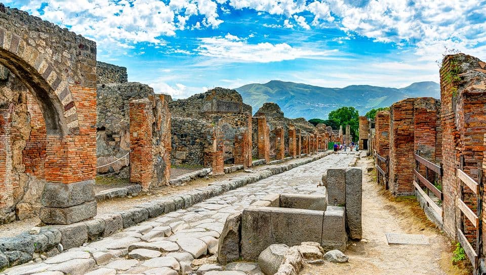 Pompeji in Italien Antike Ruinen in der archäologischen Stätte Pompeji