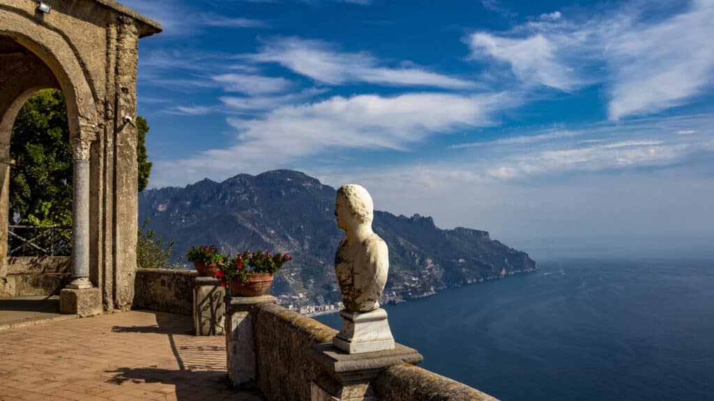 Ravello an der Amalfiküste Aussicht von Ravello über die Amalfiküste