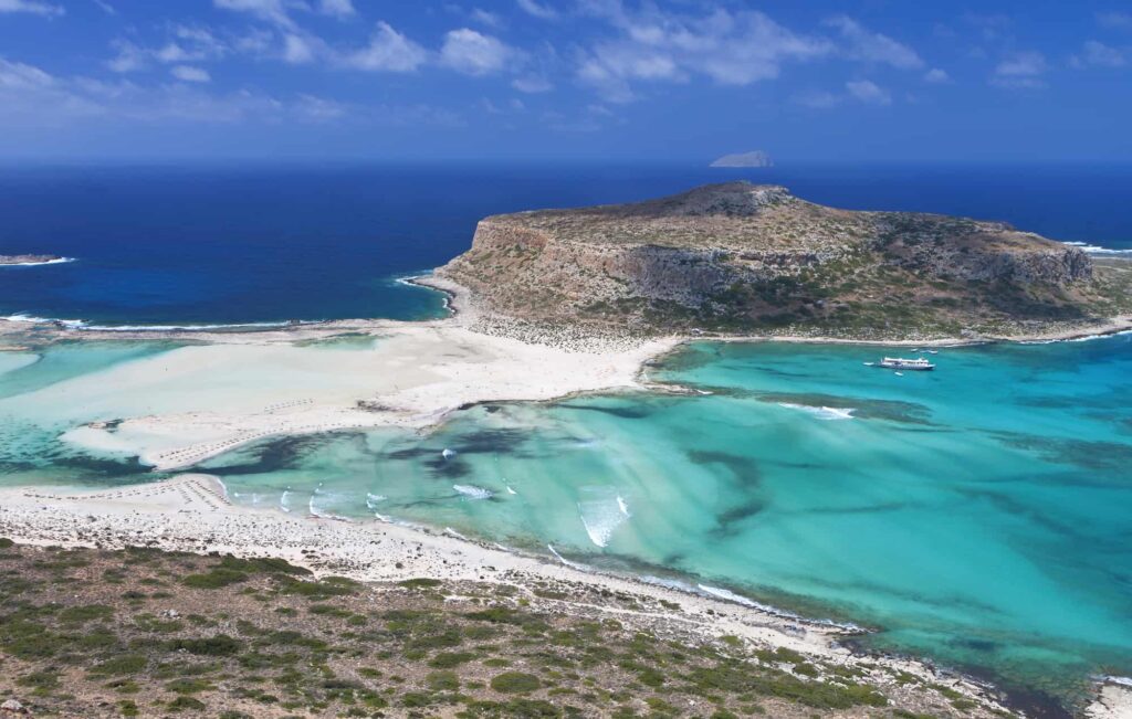 Blick über die Küste von Kreta