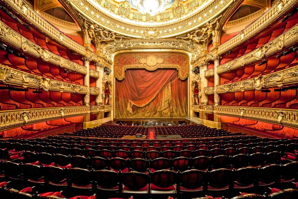 Zuschauerraum im Palais Garnier Roter und goldener Zuschauerraum im Palais Garnier
