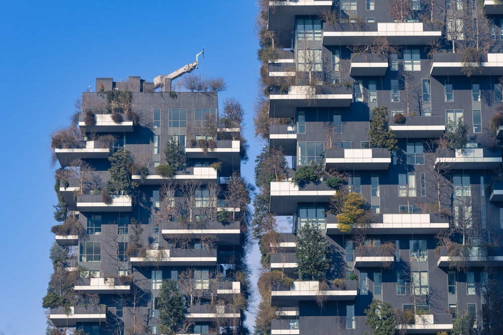 Die beiden begrünten Wohntürme Bosco Verticale in Mailand