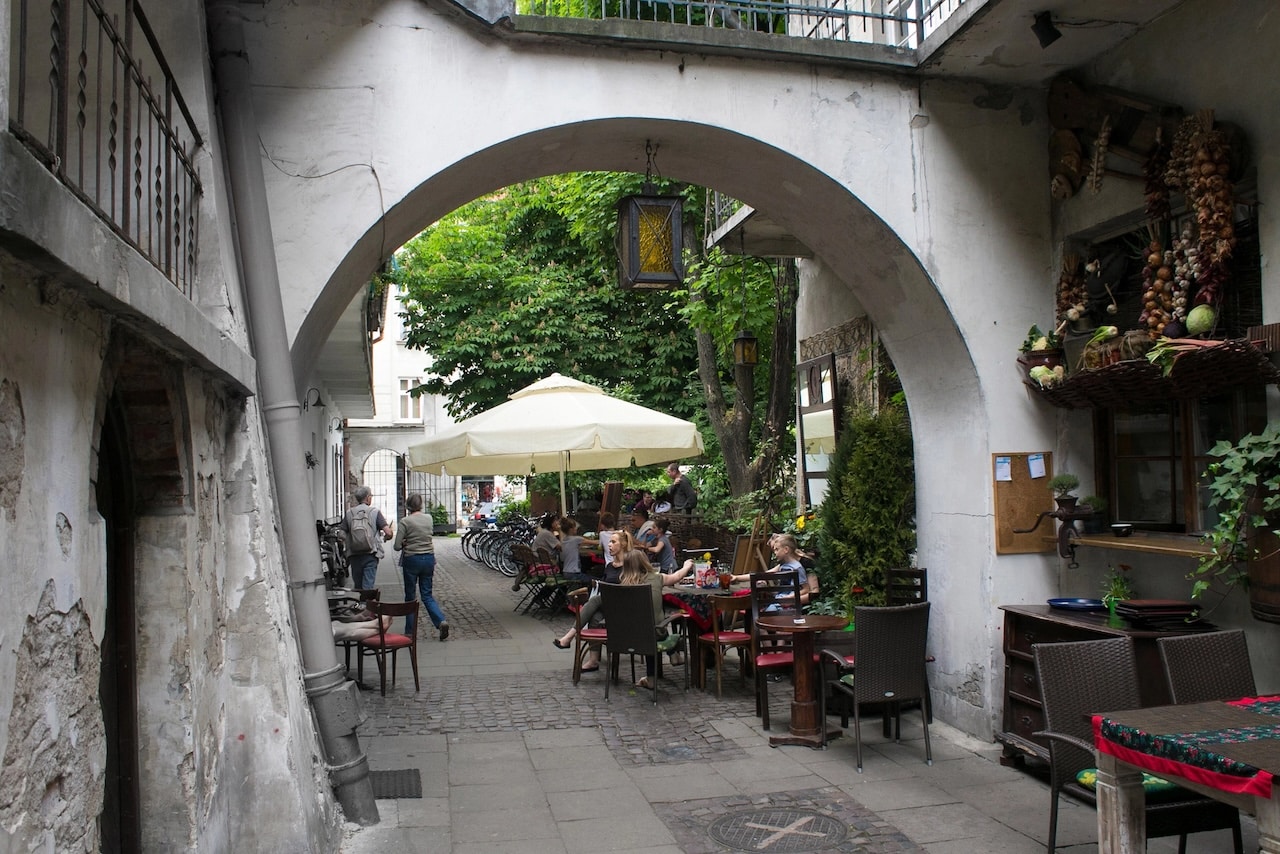 Das Viertel Kazimierz in Krakau