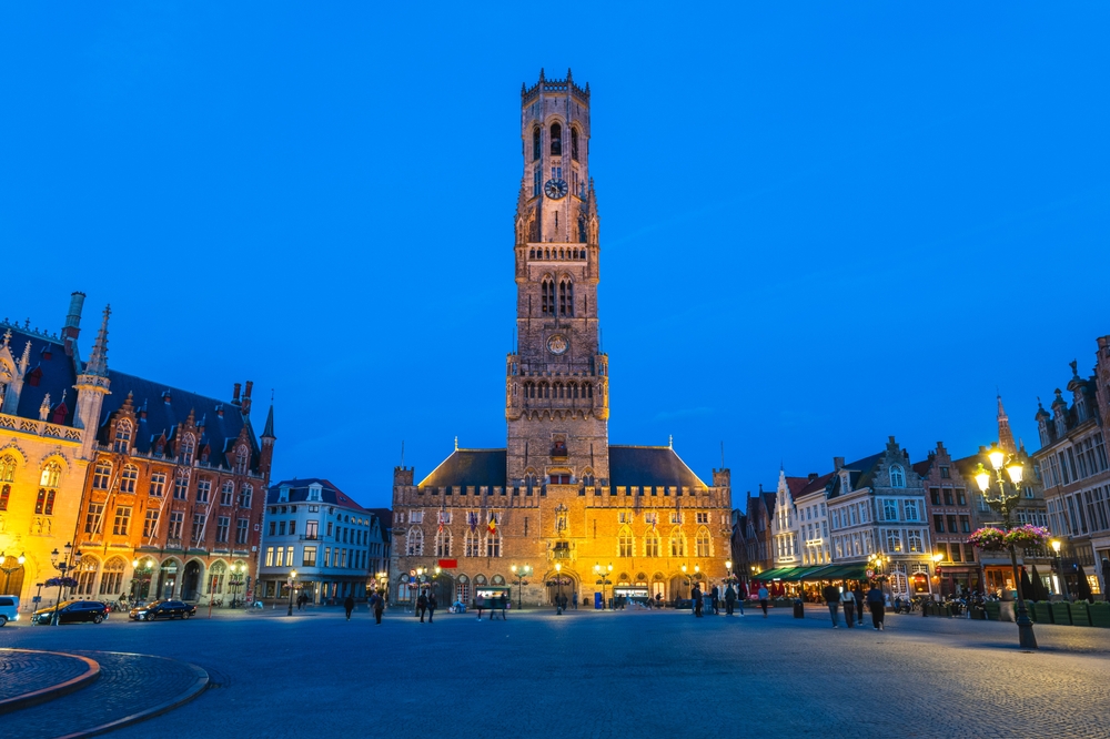 Der Markt und der Belfried in Brügge