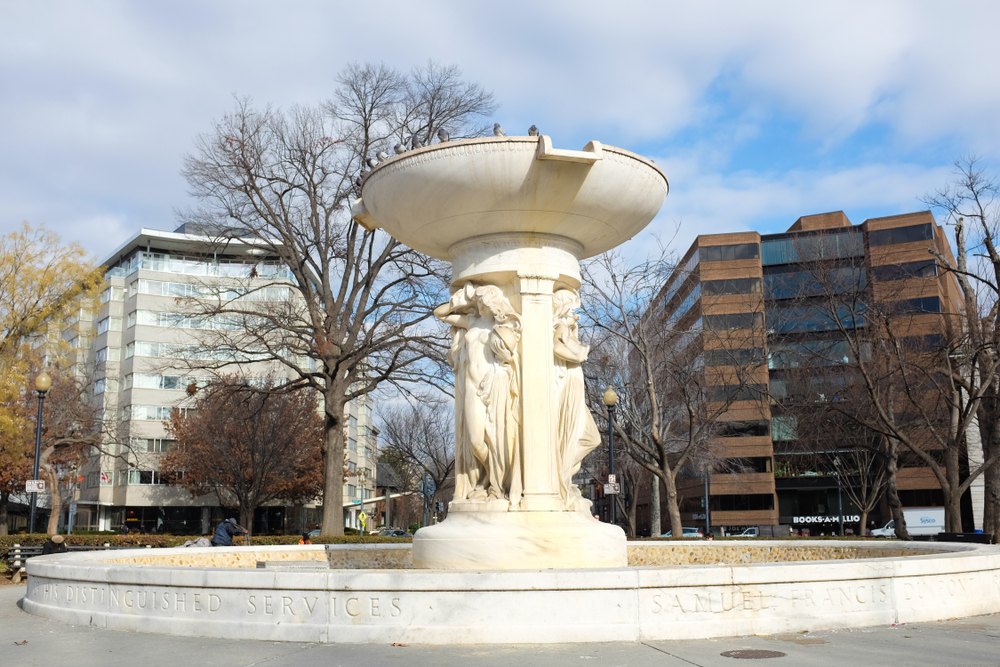 Der Marmorbrunnen am Dupont Circle in Washington, D.C.
