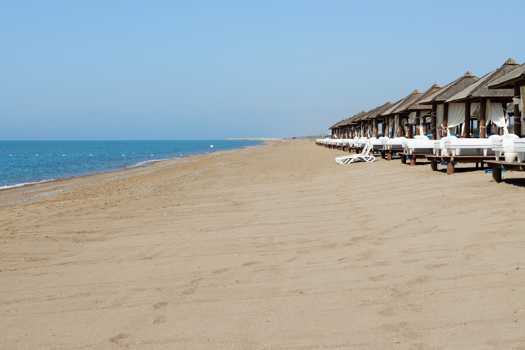 Der Strand von Belek bei Antalya
