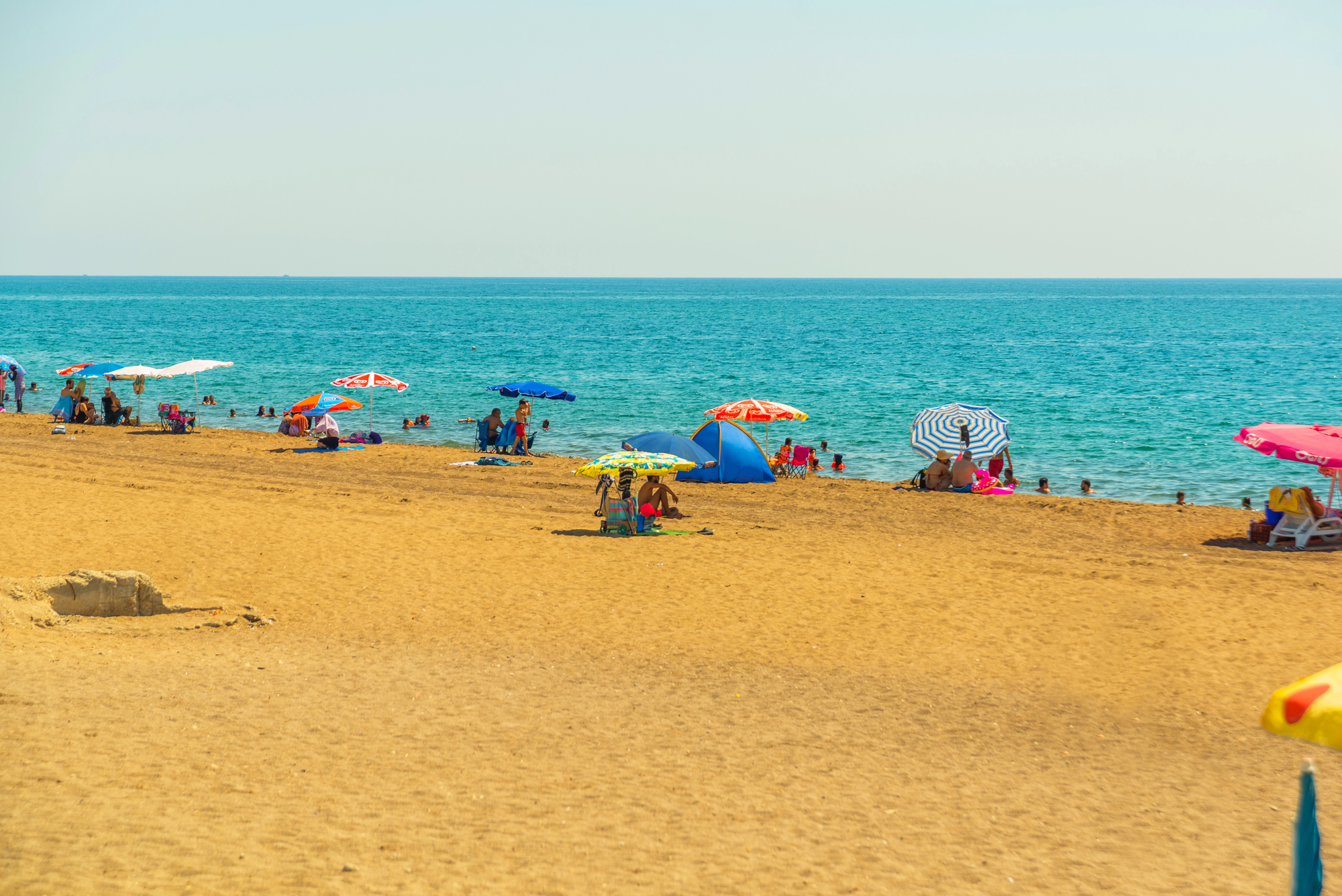 Der Strand von Lara am Golf von Antalya