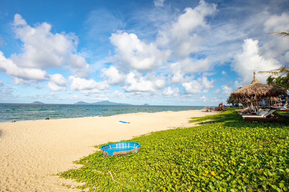Der beliebte Teil des An Bang Beach bei Hoi An