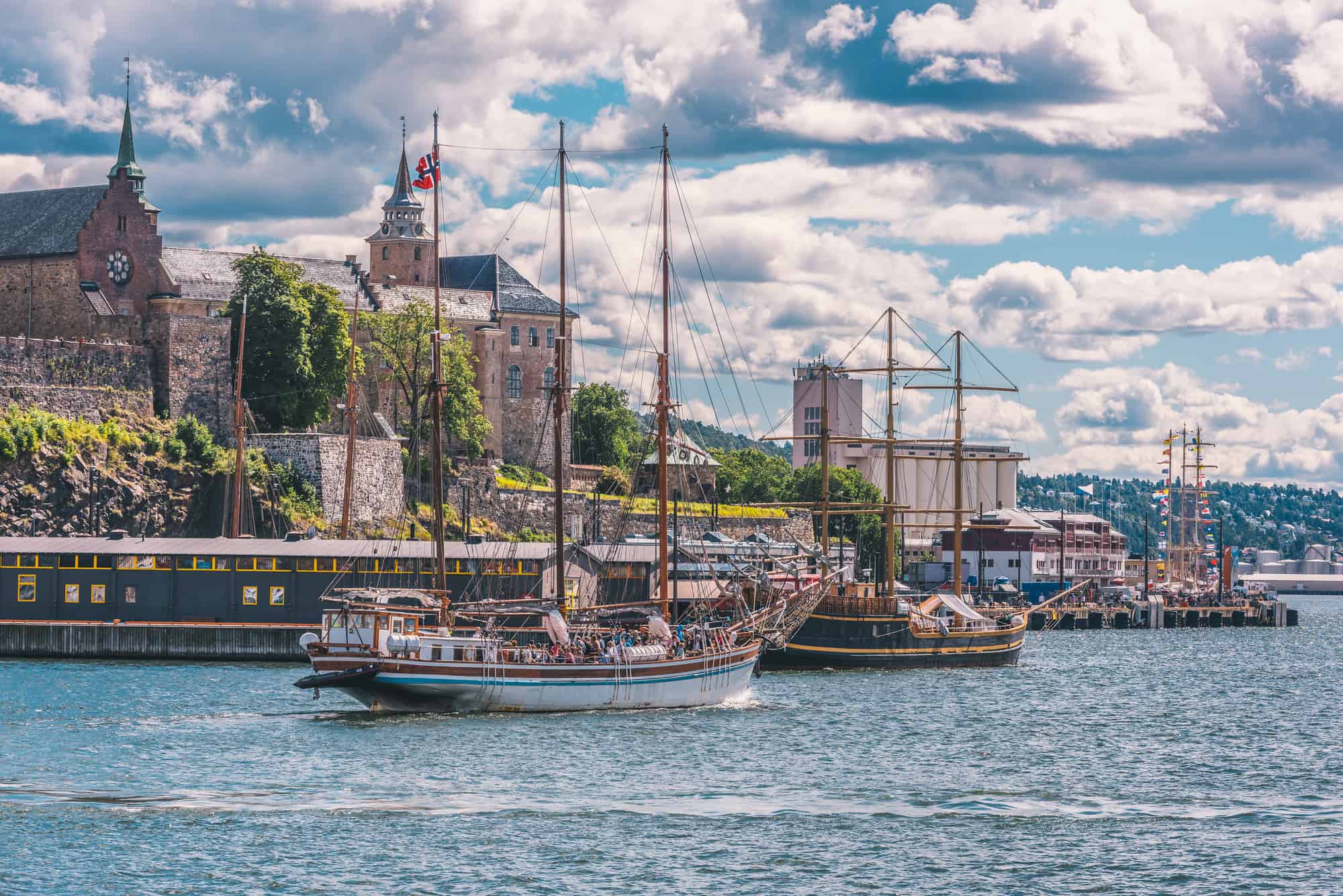 Die Innenstadt von Oslo im Stadtteil Sentrum