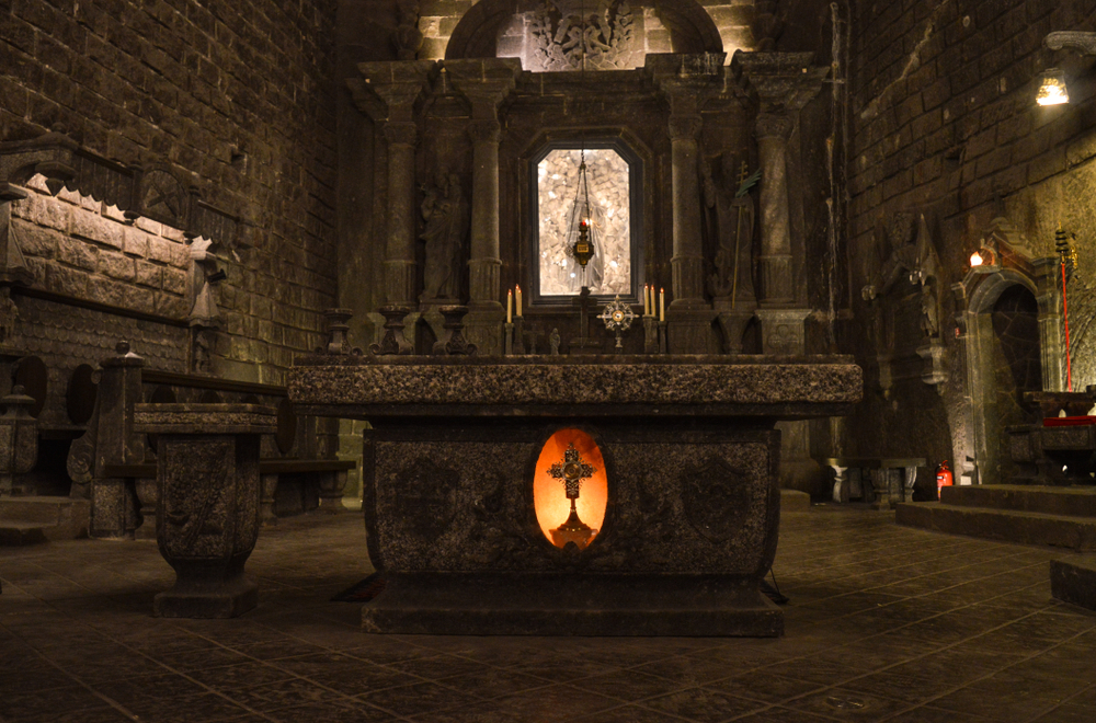 Die Kapelle der heiligen Kinga im Salzbergwerk Wieliczka