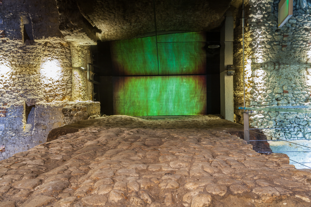 Die unterirdische Ausstellung Rynek Underground unter dem Marktplatz in Krakau