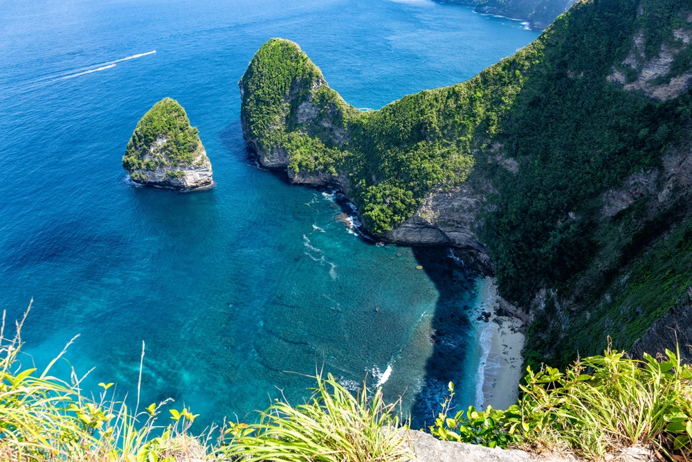 Felsformation am Kelingking Beach auf Nusa Penida
