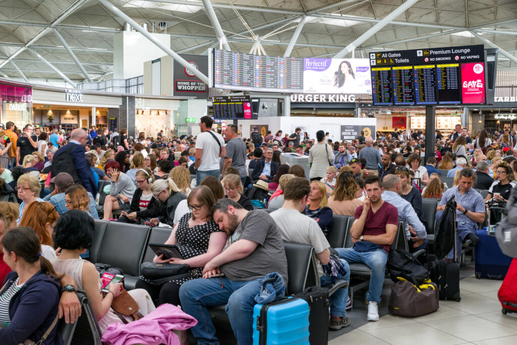 Flughafen Stansted außerhalb von London
