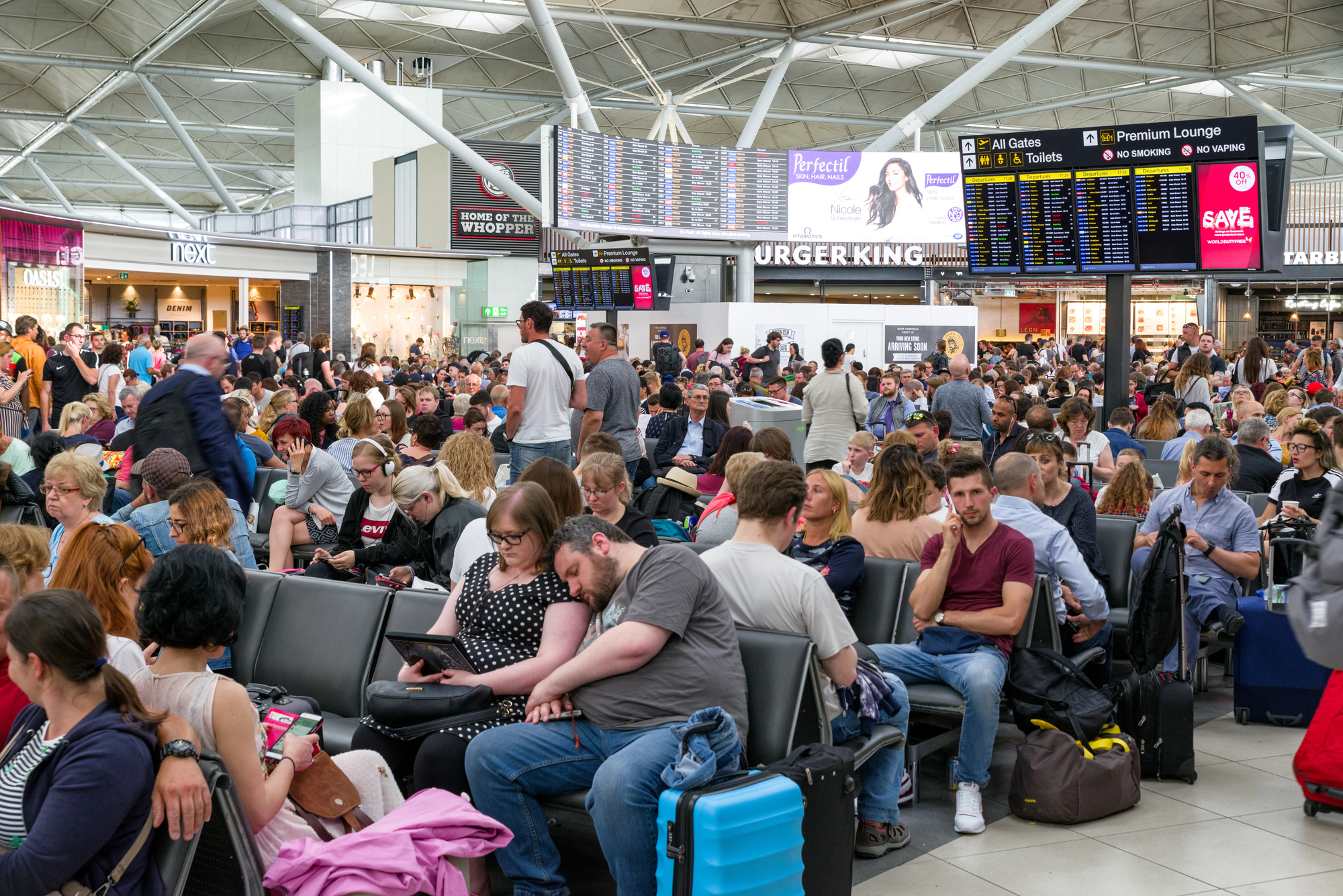Flughafen Stansted außerhalb von London