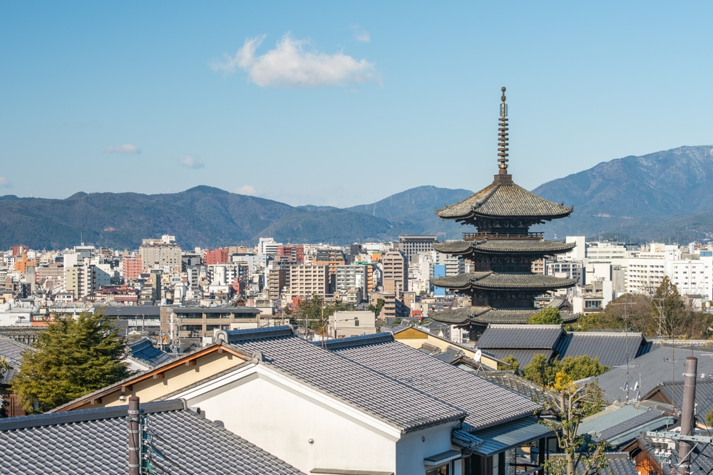 Kyotos Skyline mit der Yasaka-Pagode
