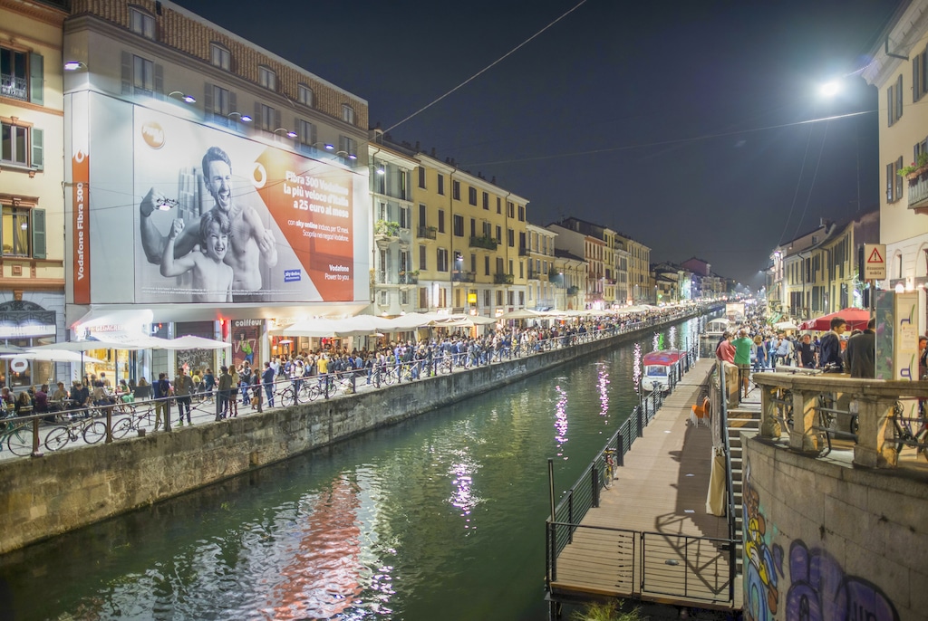 Das Navigli-Kanalviertel in Mailand