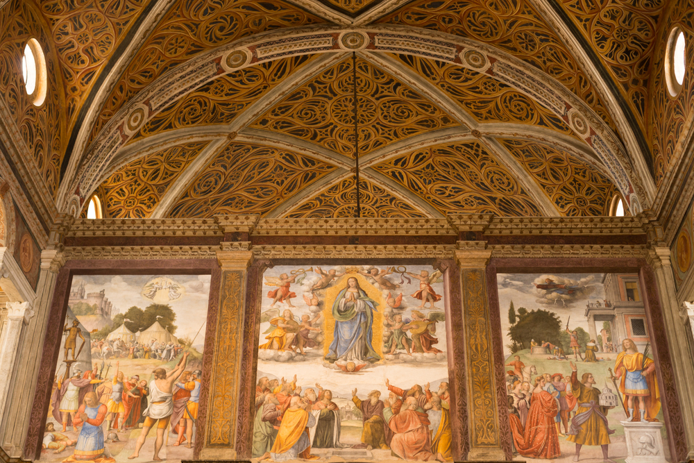 Fresken in San Maurizio al Monastero Maggiore in Mailand