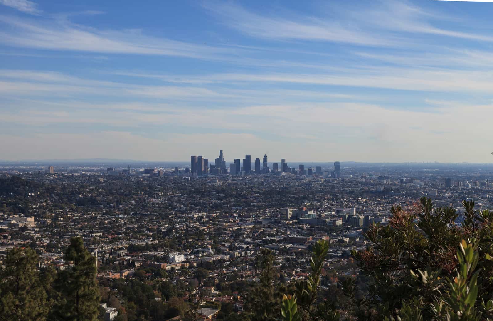 Sehenswürdigkeiten Los Angeles: Skyline bei Sonnenuntergang