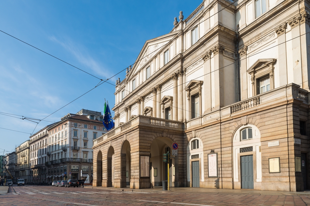 Teatro alla Scala an der Piazza della Scala in Mailand