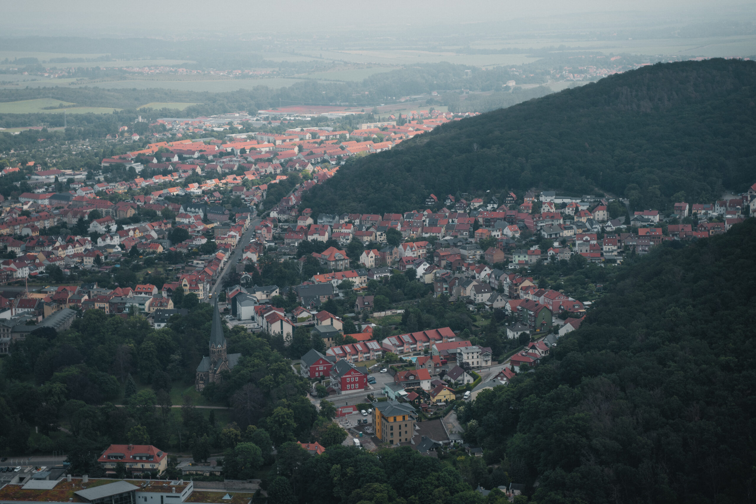 Thale im Harz von oben
