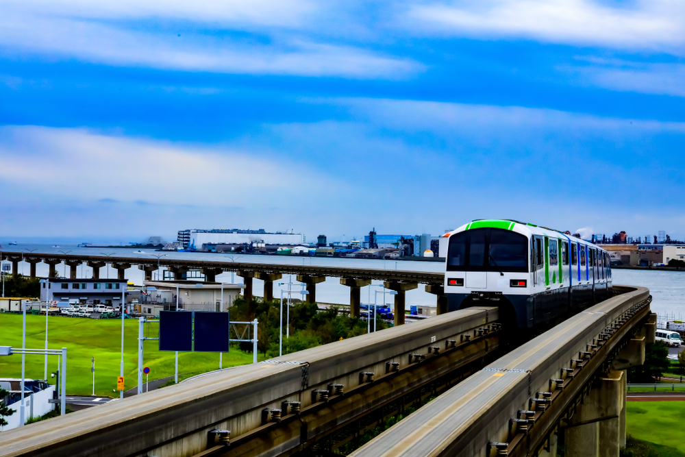 Tokyo Monorail am Flughafen Haneda