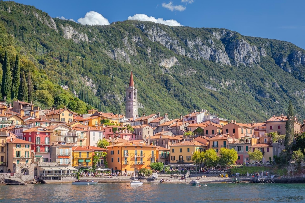 Varenna am Comer See bei Sonnenuntergang