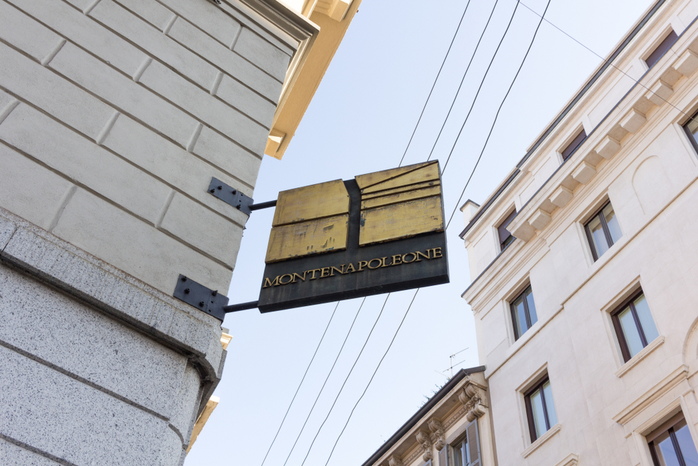 Einkaufsstraße Via Monte Napoleone in Mailand