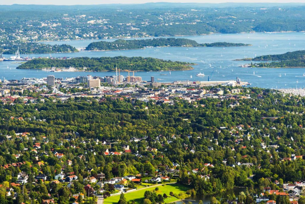 Blick über Oslo