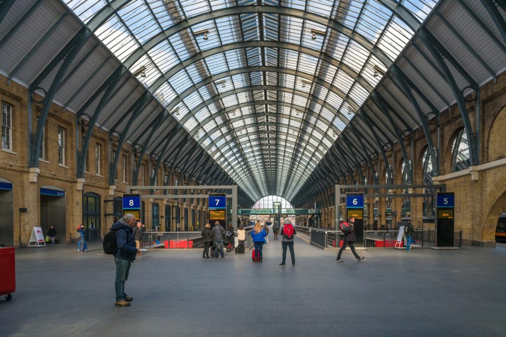 Bahnhof St Pancras International bei King's Cross in London