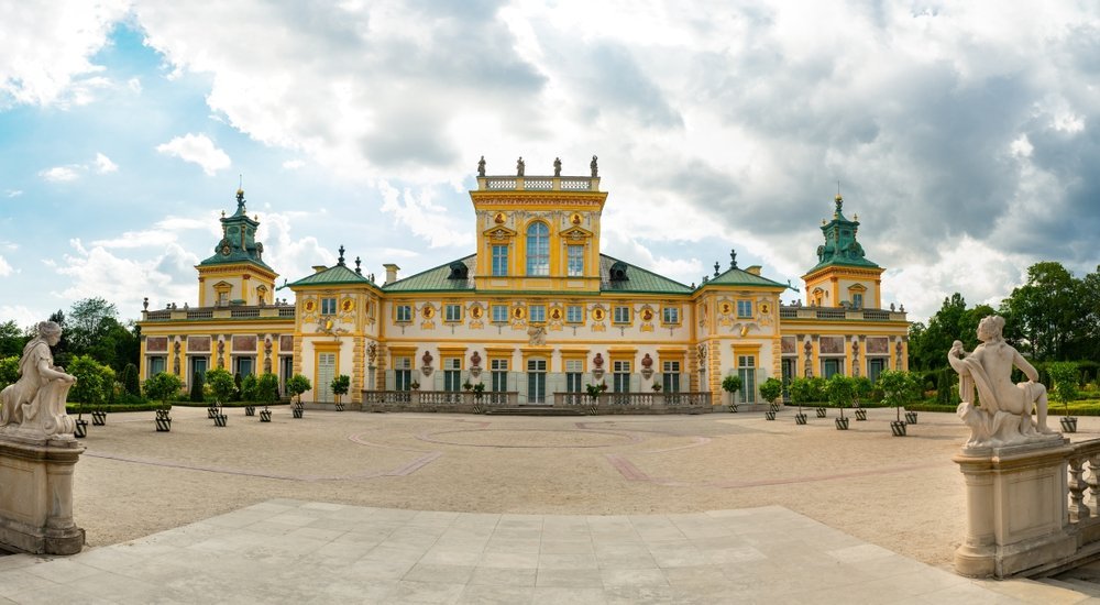 Das barocke Schloss Wilanów in Warschau