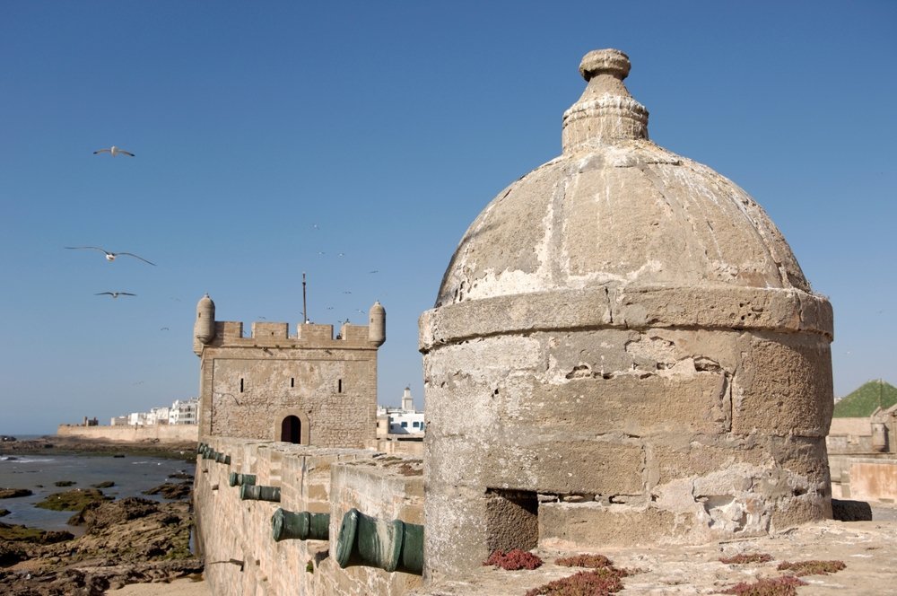 Die Bastion Skala du Port am Fischerhafen von Essaouira
