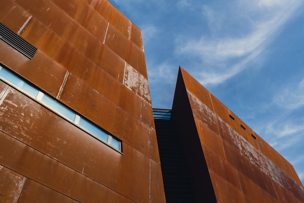 Die Fassade des Europäischen Solidarność-Zentrums